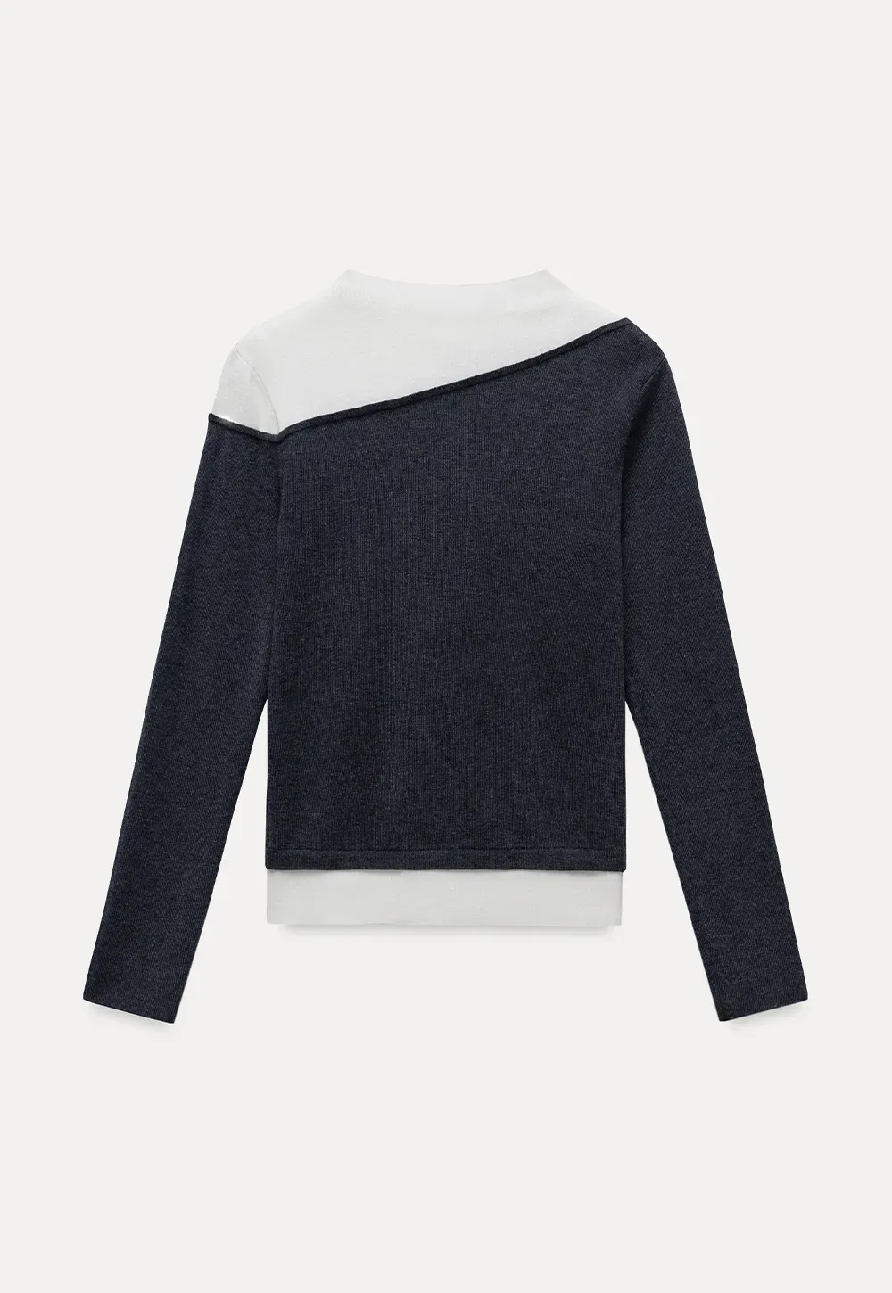 Contrast Panel Knit Top