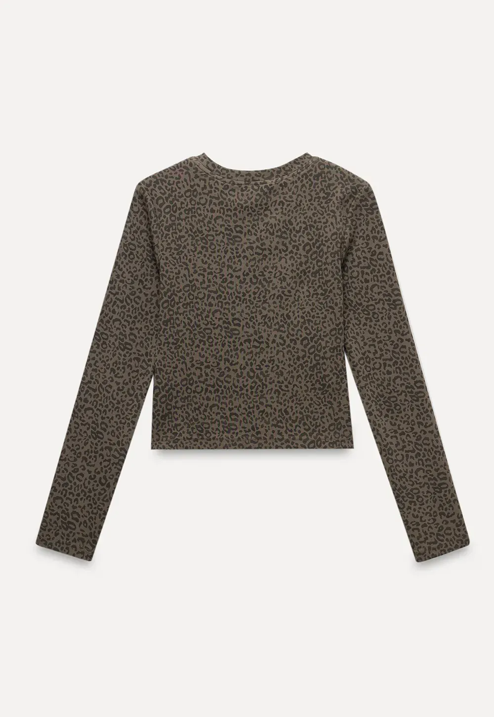 Leopard Print Long Sleeve Top