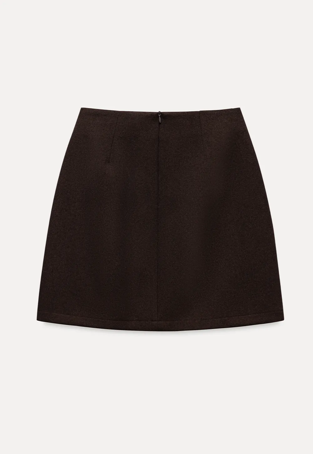 Wool Blend Mini Skirt