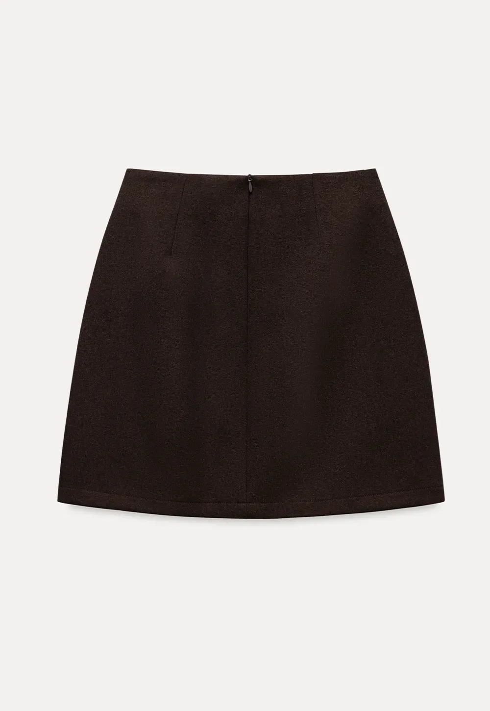 Wool Blend Mini Skirt