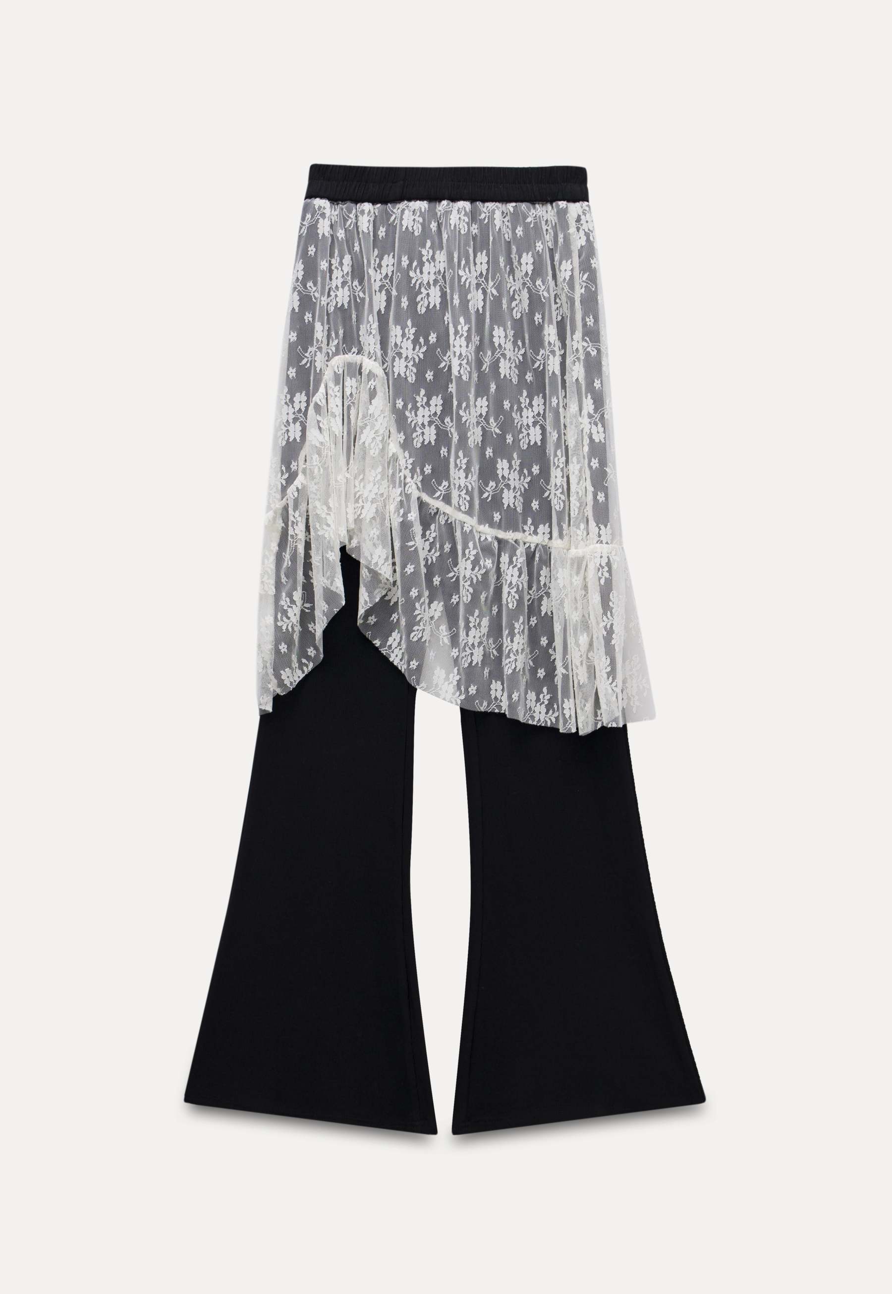 Women’s Lace Skirted Flare Pants