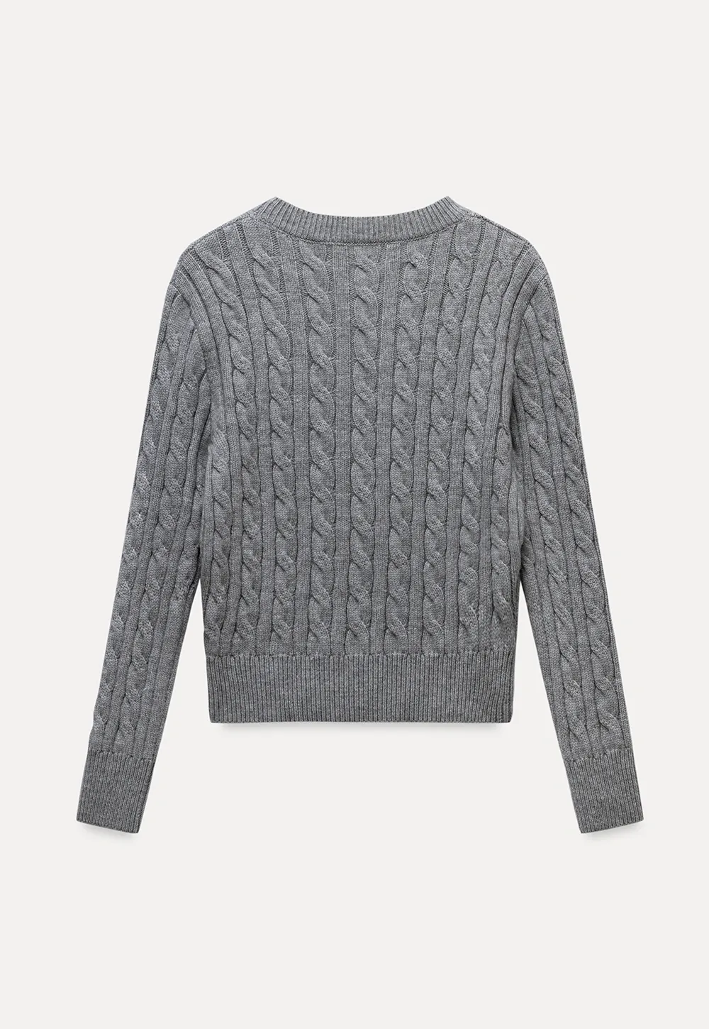 Womens Classic Cable Knit Sweater