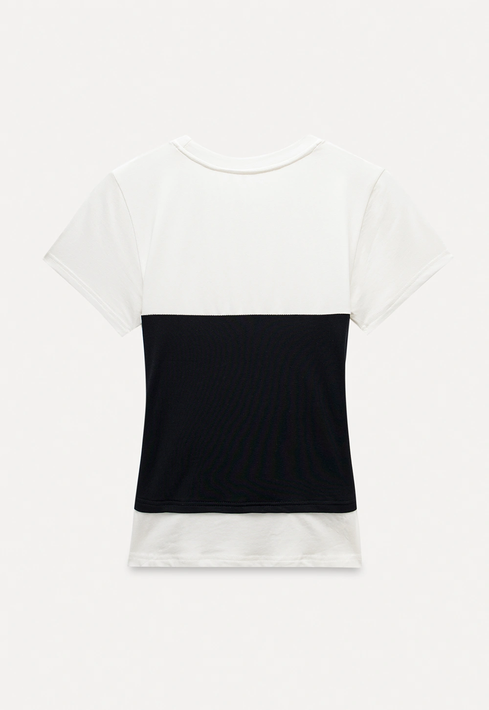 Black and White Contrast Tee