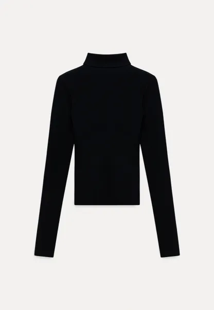 Women’s Slim Fit Knit Turtleneck Top