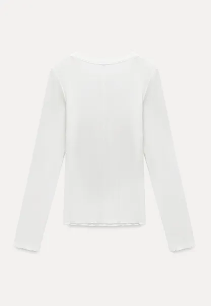 Womens Classic Long Sleeve Basic Tee