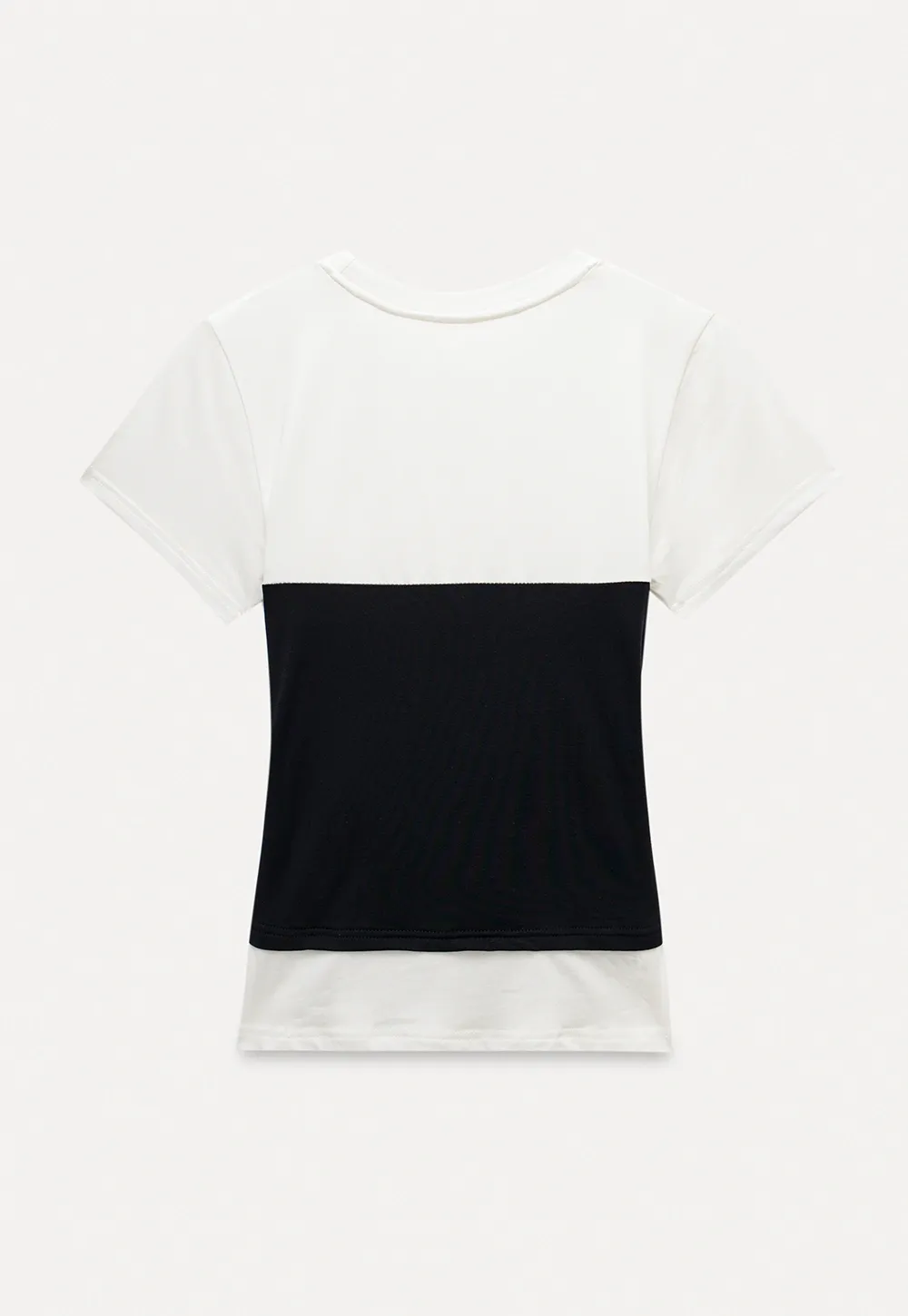 Black and White Contrast Tee