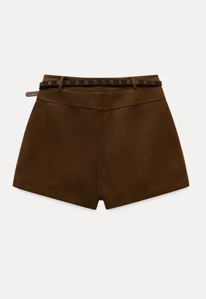 Belted Pocket Shorts
