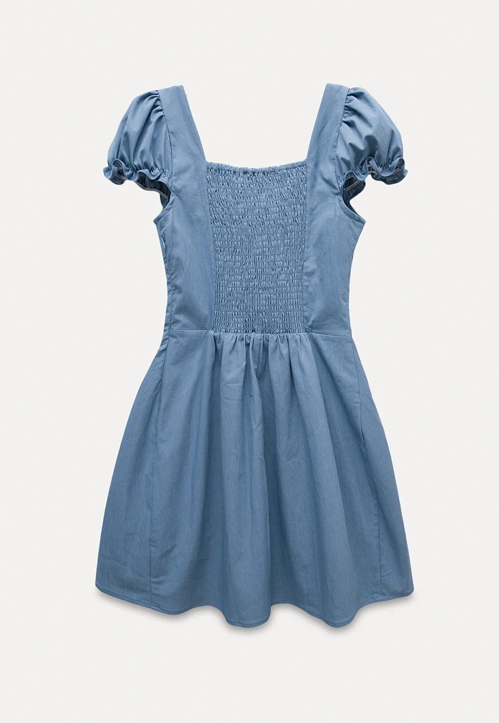 Square Neck Puff Sleeve Dress