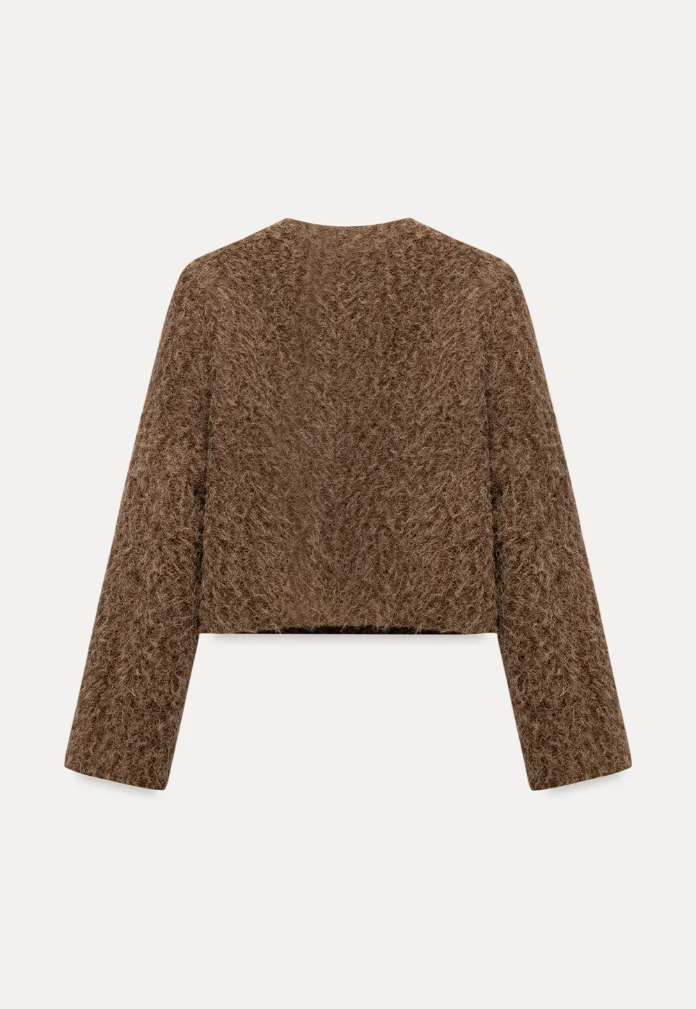 Fuzzy Button Up Jacket