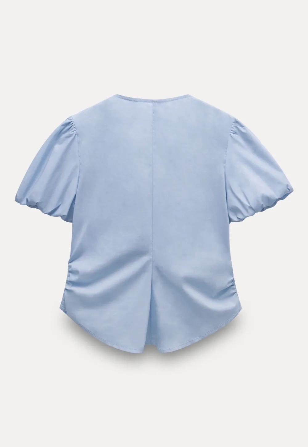 Lace V-Neck Puff Sleeve Top
