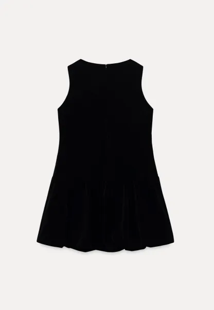 Women Sleeveless Velvet Mini Dress