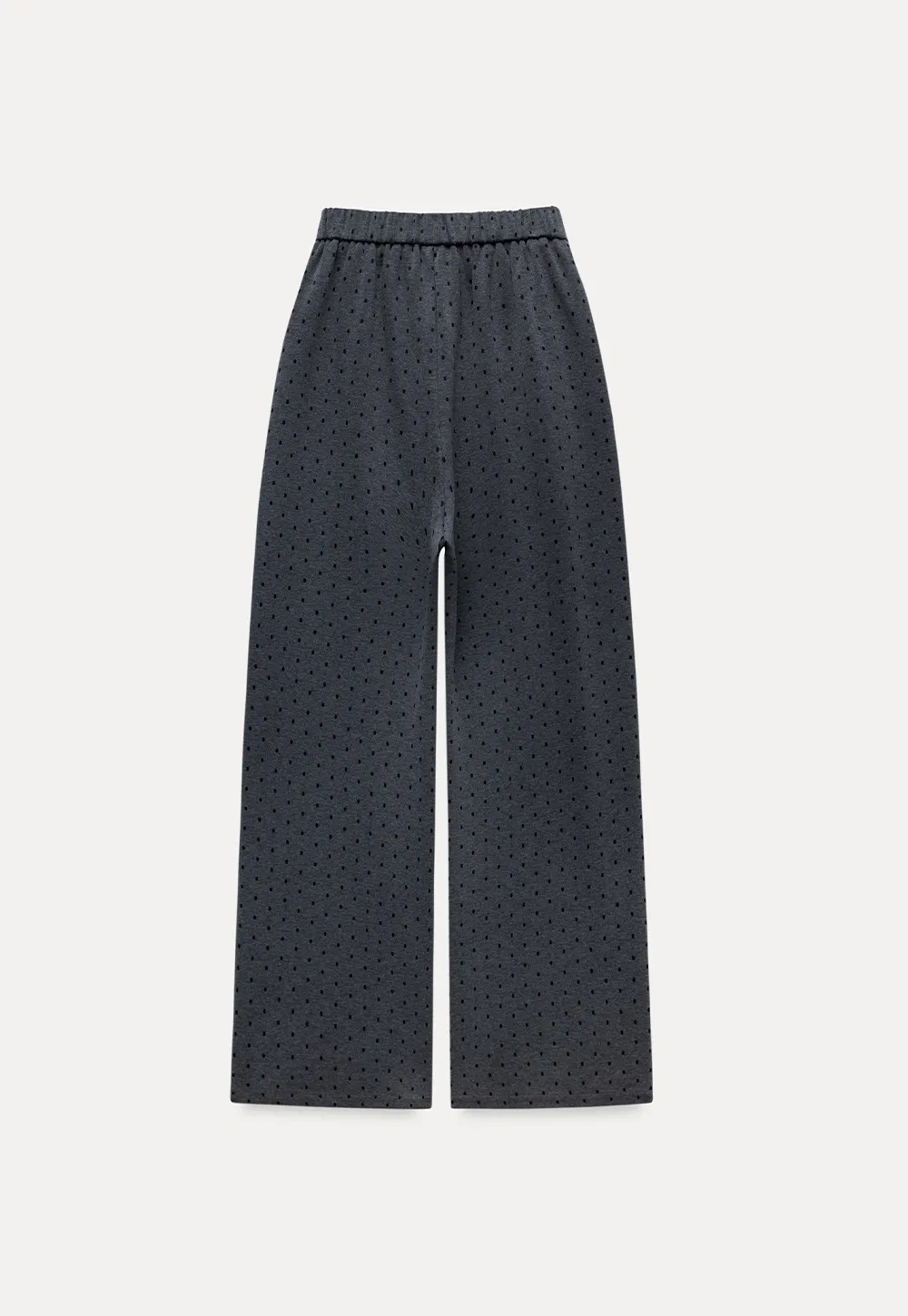 Women High Waist Wide Leg Pants Loose Fit Polka Dot Trousers