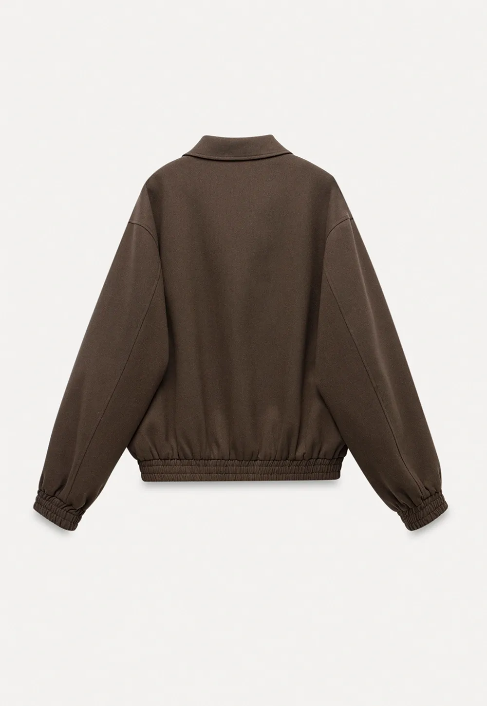 Women Zip Up Short Jacket Casual Long Sleeve Coat