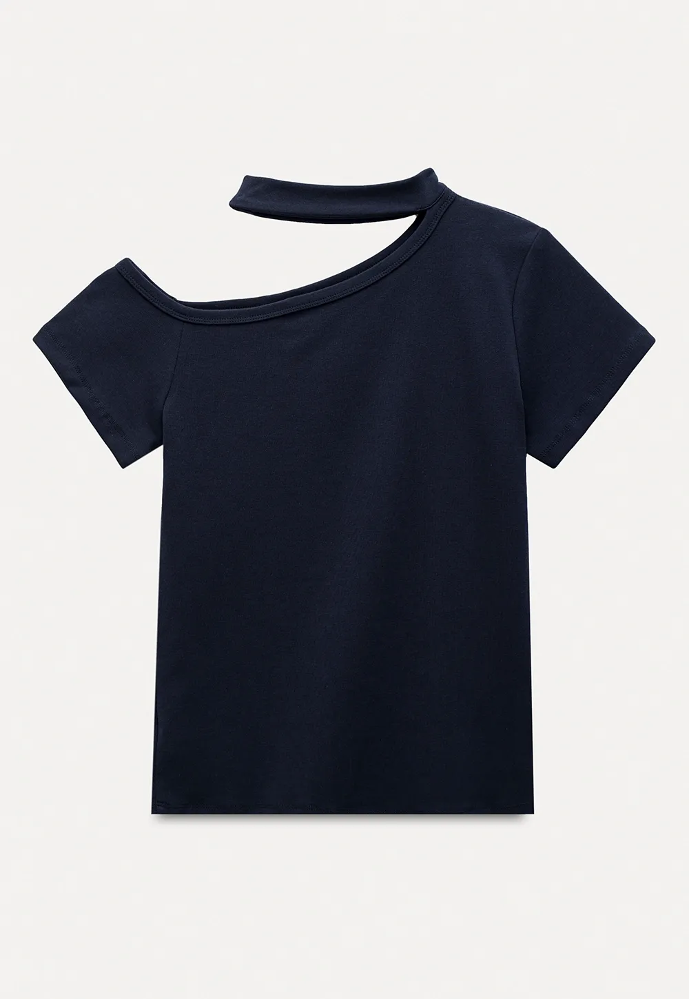 Asymmetrical Neckline Tee