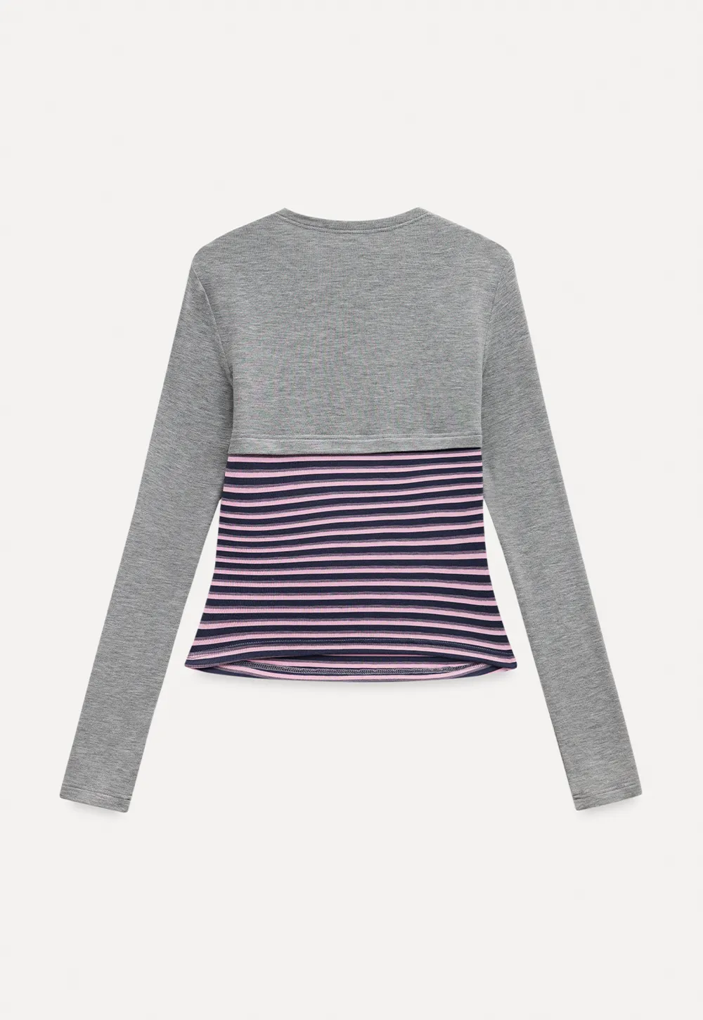 Striped Layered Shrug Top