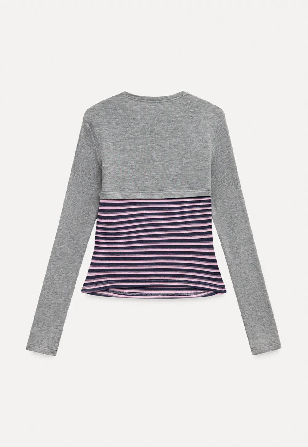 Striped Layered Shrug Top