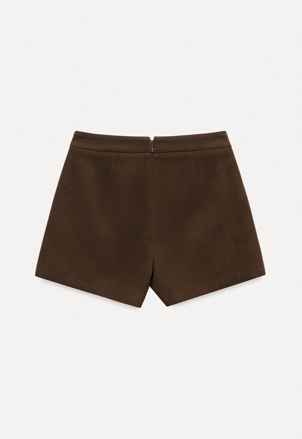 Women Faux Suede A-line Mini Skirt High Waist