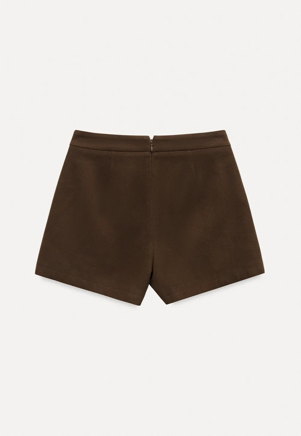 Women Faux Suede A-line Mini Skirt High Waist