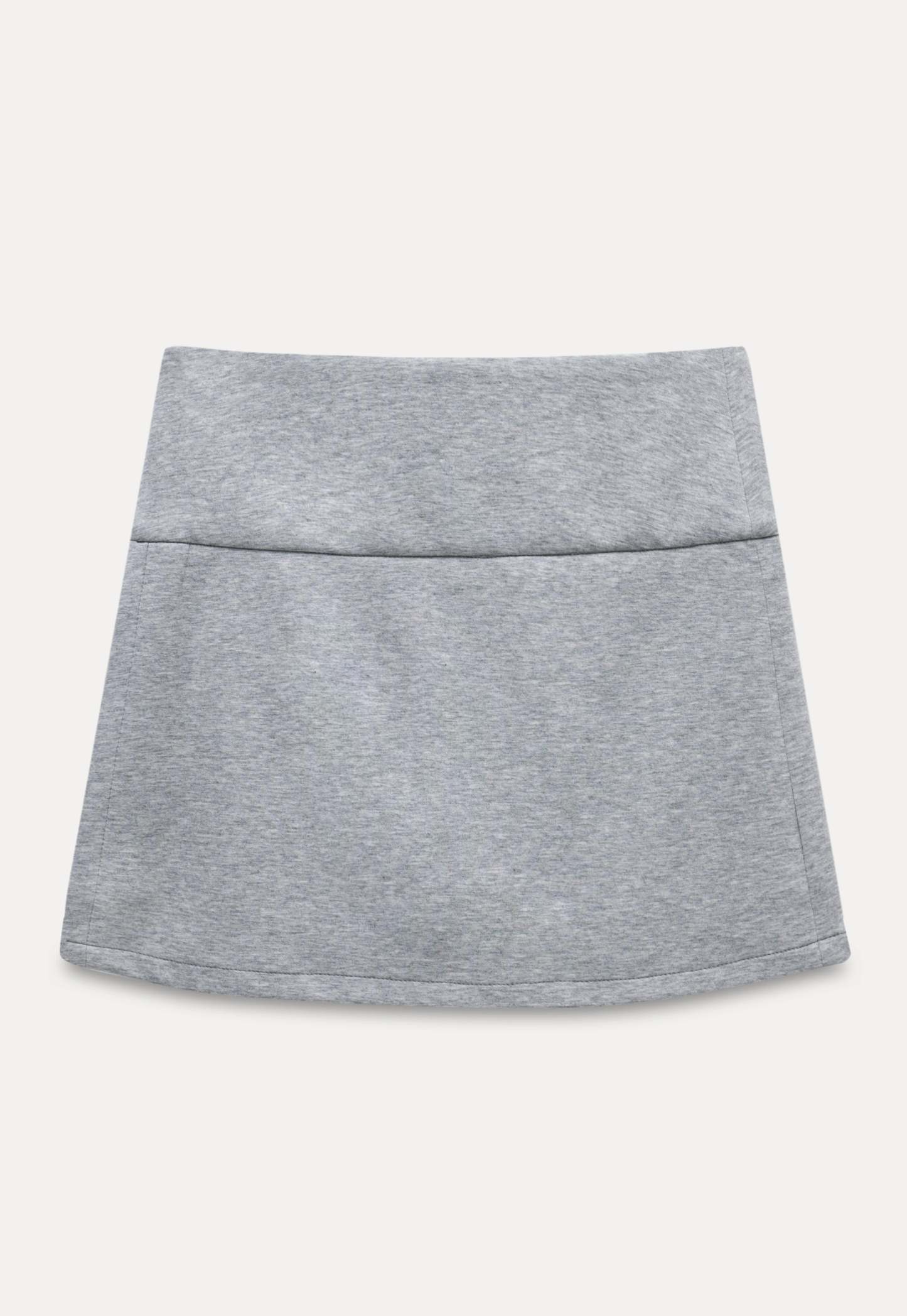 Casual Mini Skirt with Wide Waistband
