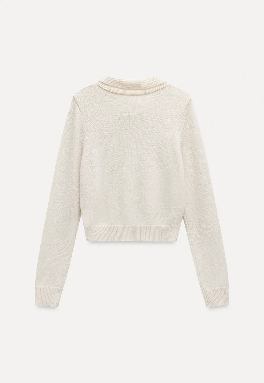 Women Elegant Tie Neck Pullover Sweater