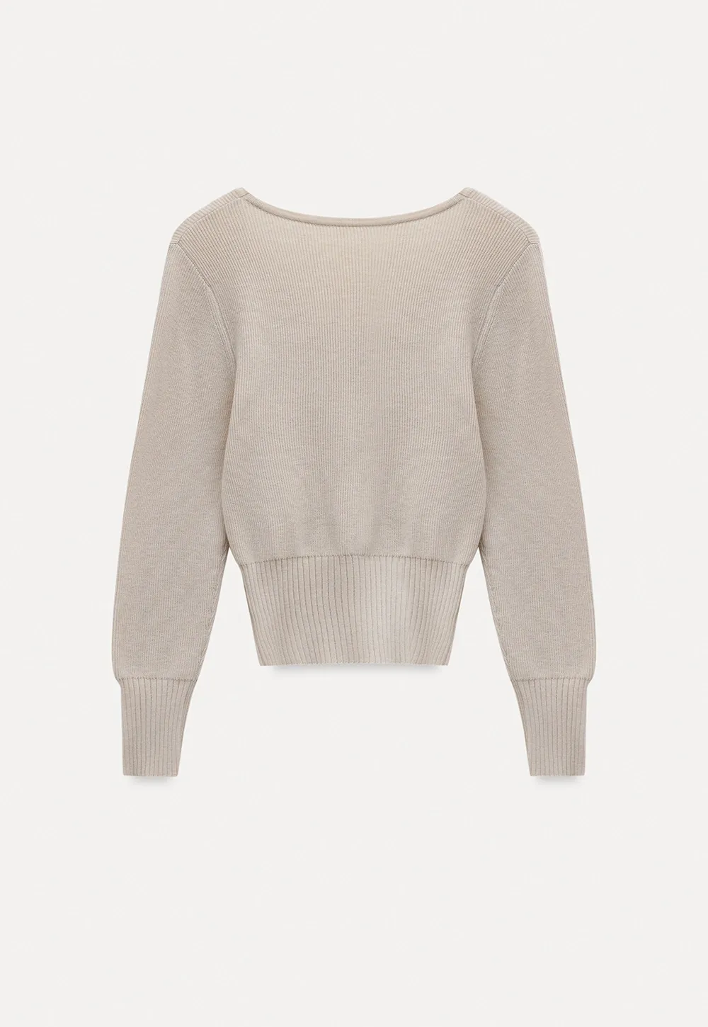 Basic Round Neck Slim Fit Sweater