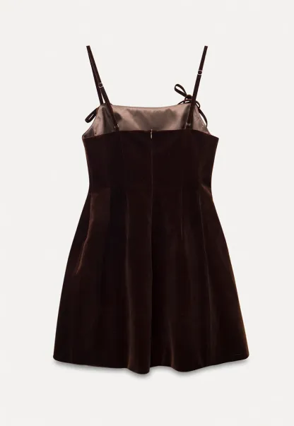 Vintage Style Velvet Sleeveless Dress