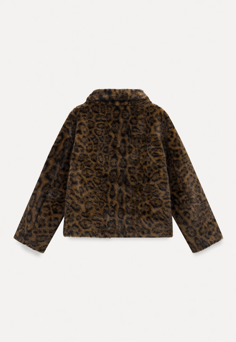 Vintage Faux Fur Leopard Jacket Women