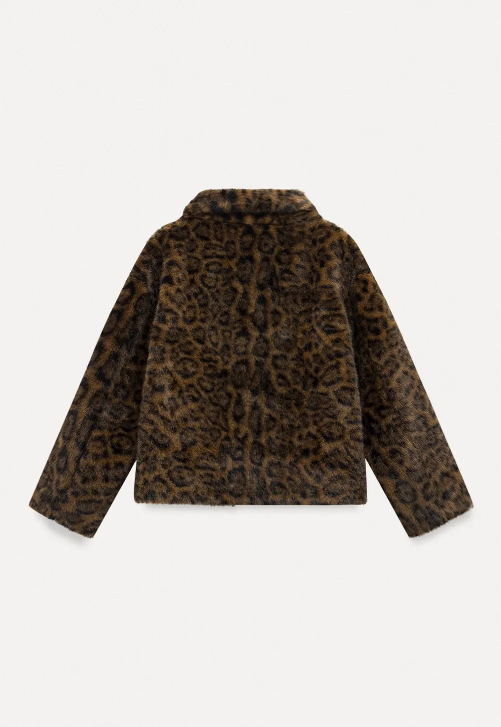 Vintage Faux Fur Leopard Jacket Women
