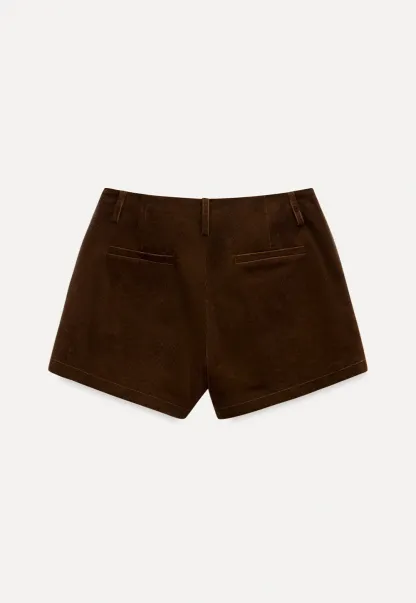 Soft Corduroy High Waist Shorts