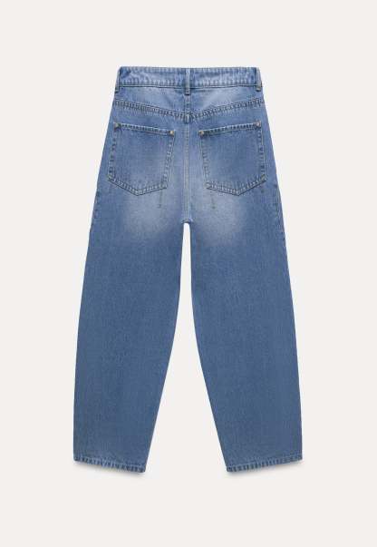Women's High Waist Vintage Wide Leg Jeans