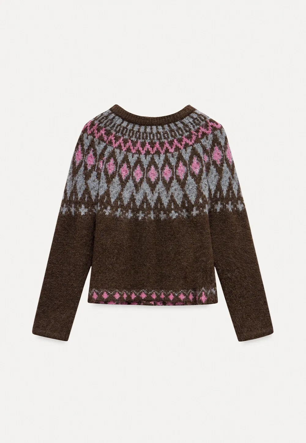 Vintage Fair Isle Knit Cardigan
