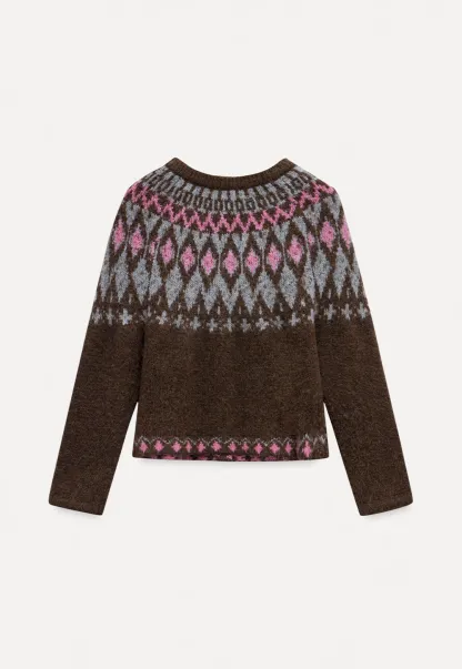 Vintage Fair Isle Knit Cardigan