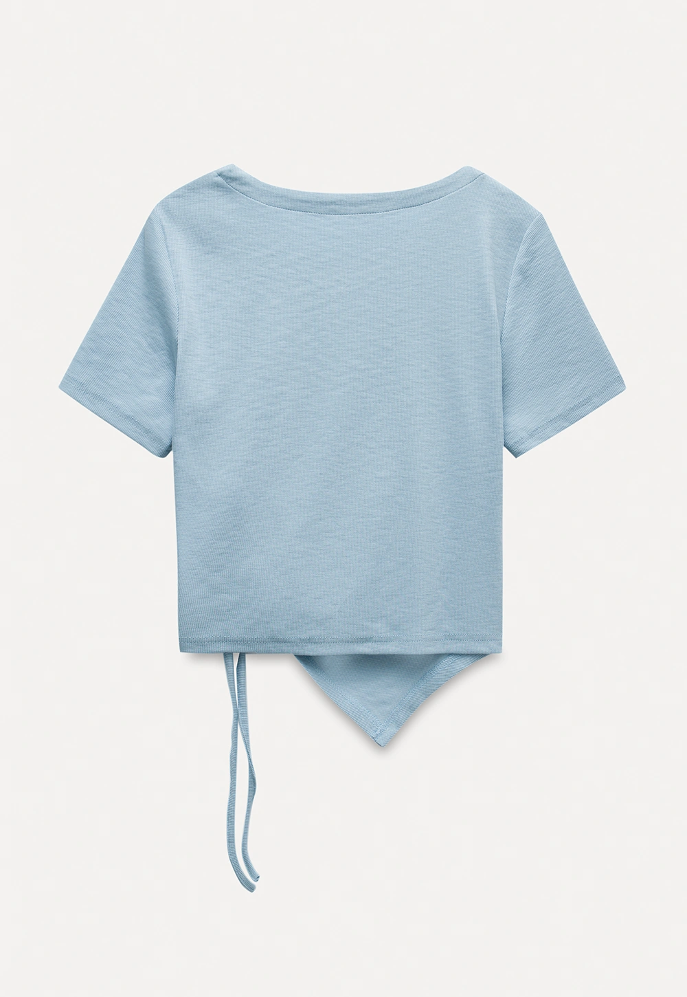 Asymmetrical Ruched Crop Top
