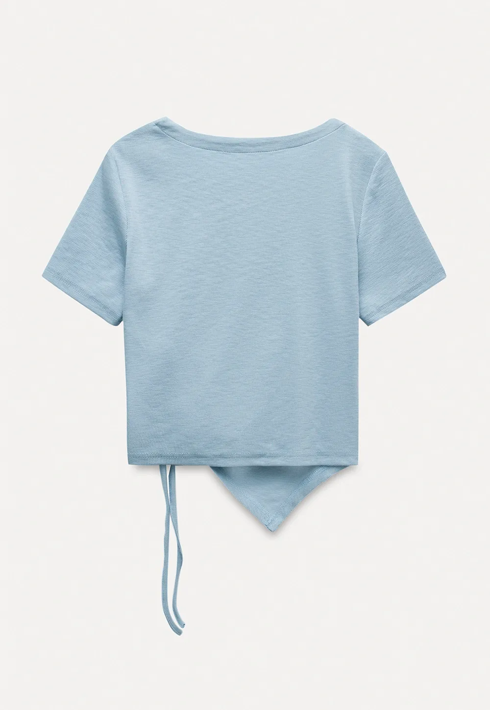 Asymmetrical Ruched Crop Top