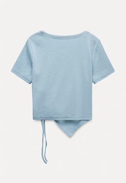Asymmetrical Ruched Crop Top