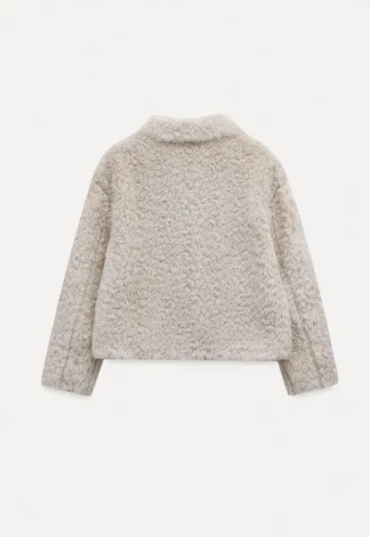 Women Faux Shearling Jacket Short Teddy Coat Winter