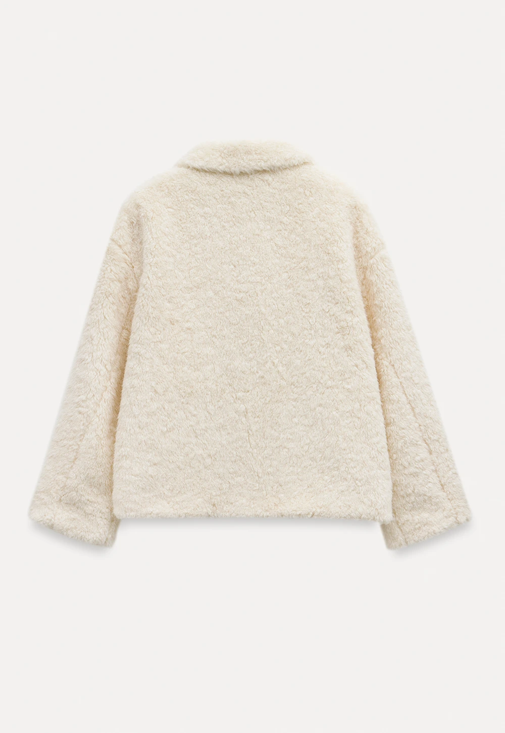 Womens Bow Tie Fleece Teddy Jacket