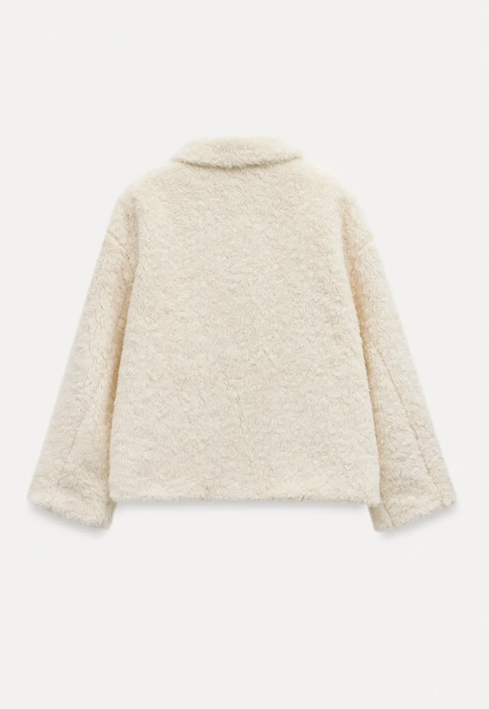 Womens Bow Tie Fleece Teddy Jacket