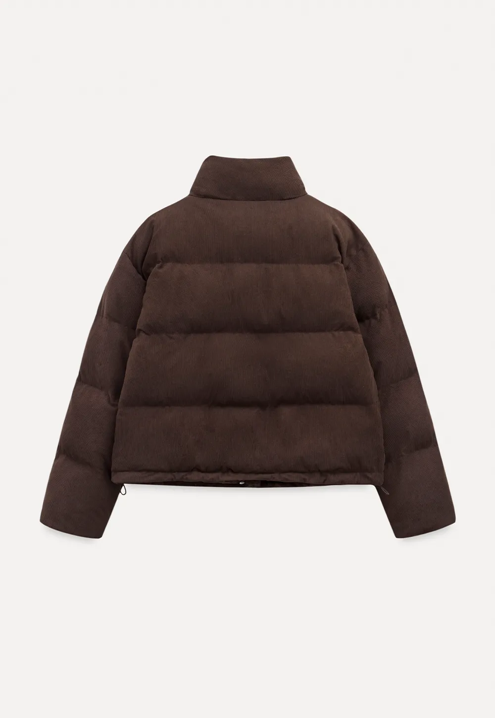 Short Puffer Jacket with High Neck