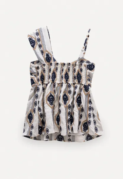 intage-Inspired Boho Print Spaghetti Strap Top