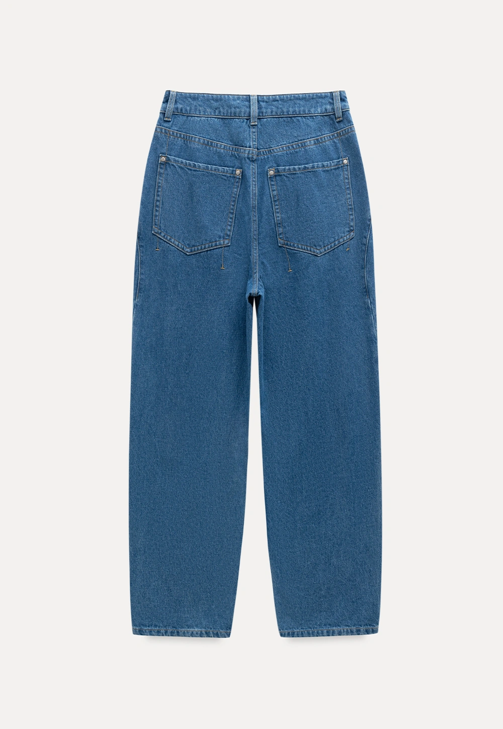 Vintage Blue Wide Leg Jeans Women Casual Style