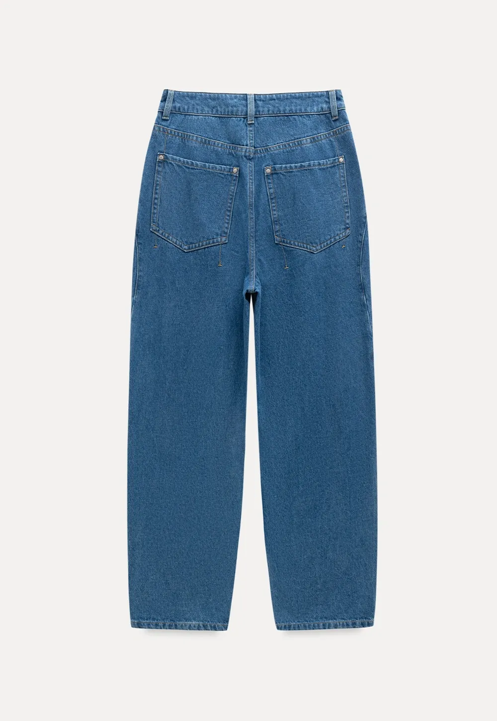 Vintage Blue Wide Leg Jeans Women Casual Style