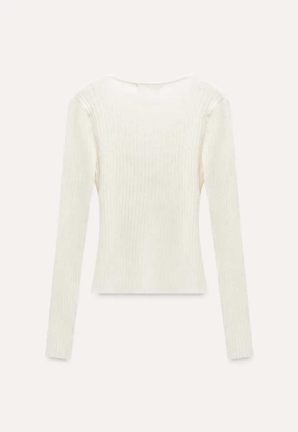 Ribbed Wrap Knit Top