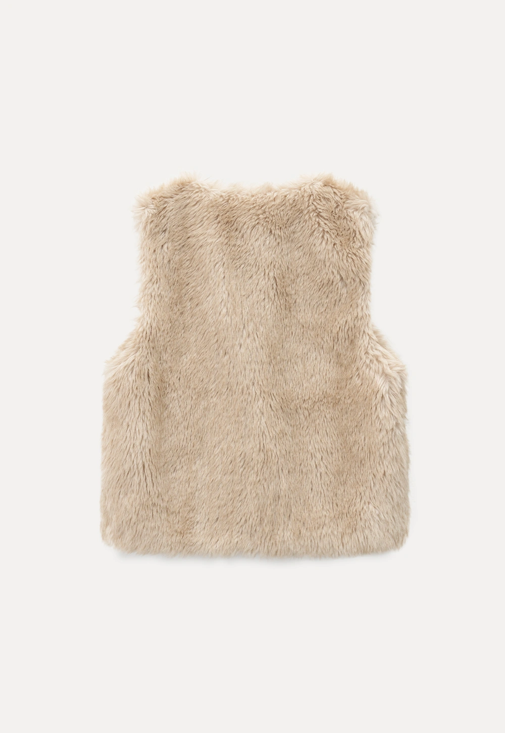 Soft Shearling Vest Women Warm Fuzzy Gilet