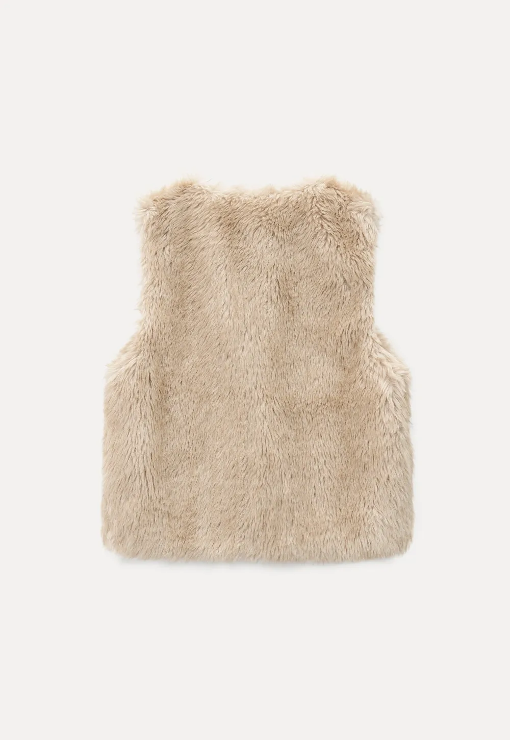 Soft Shearling Vest Women Warm Fuzzy Gilet