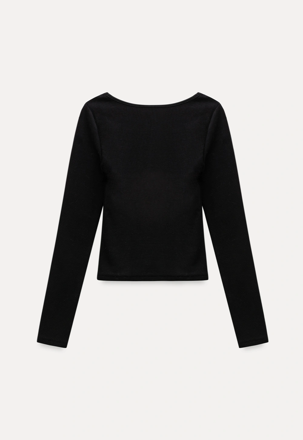 Women Square Neck Long Sleeve Tee