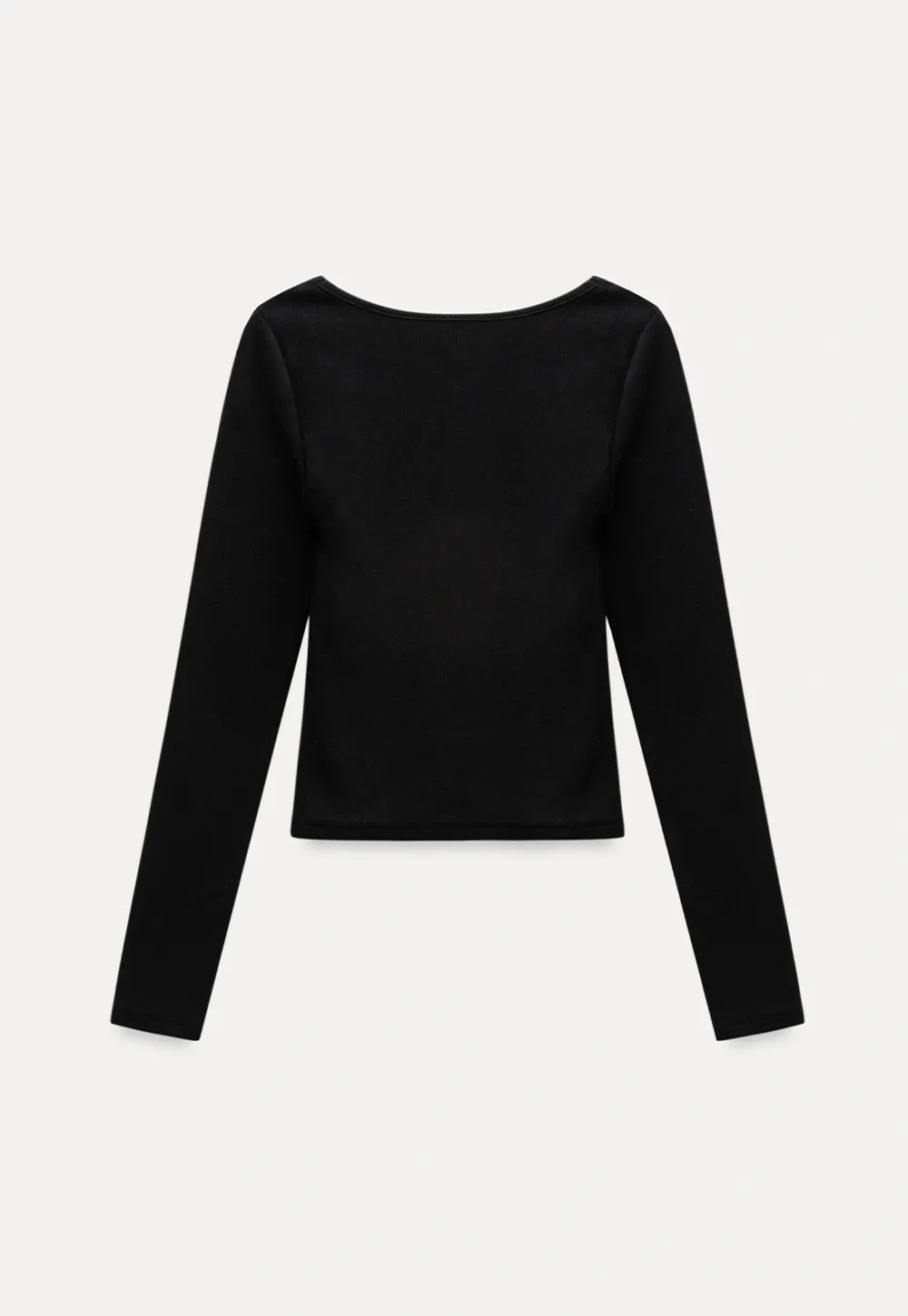 Women Square Neck Long Sleeve Tee