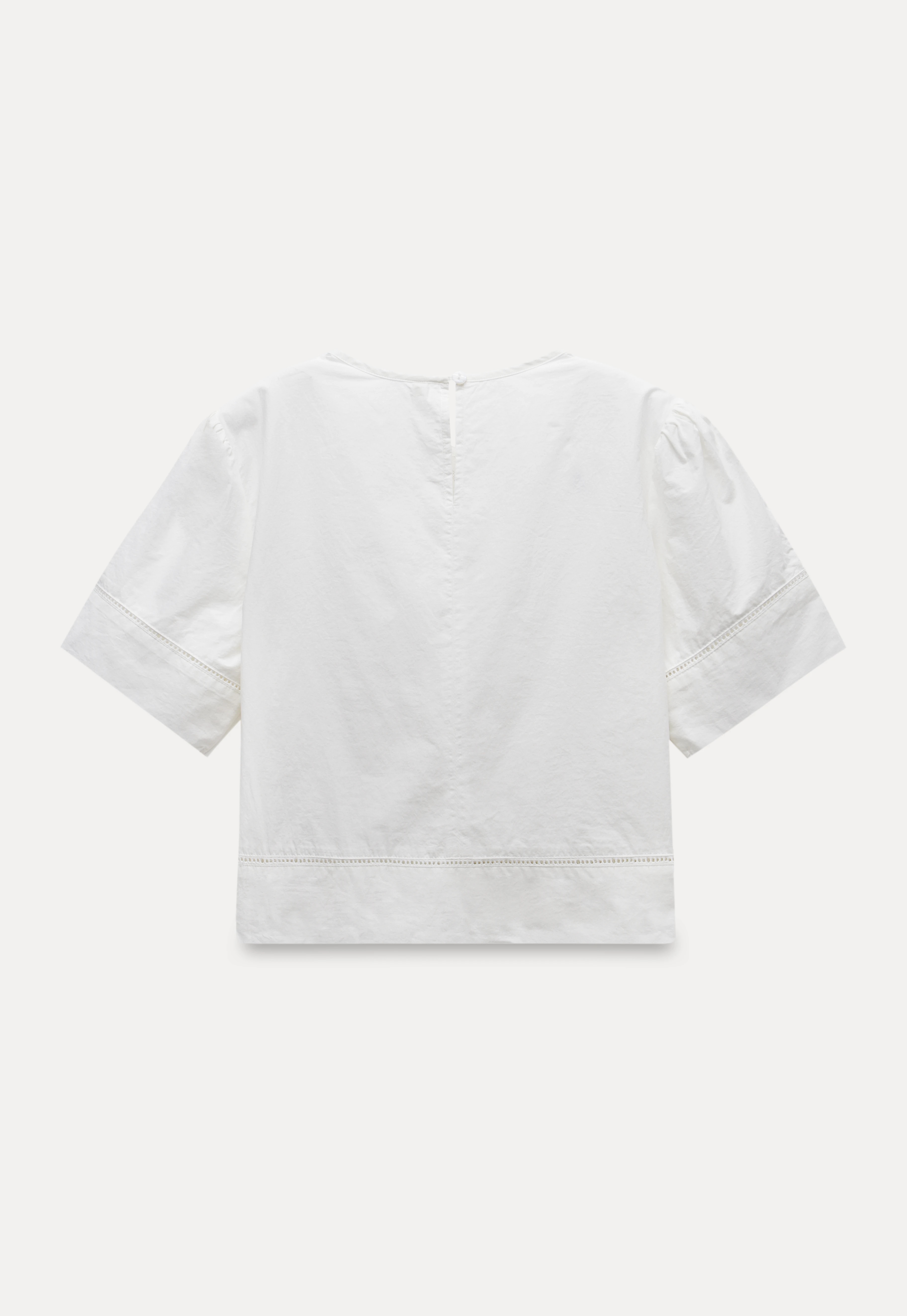 Women’s Lace Patchwork Half Sleeve Blouse