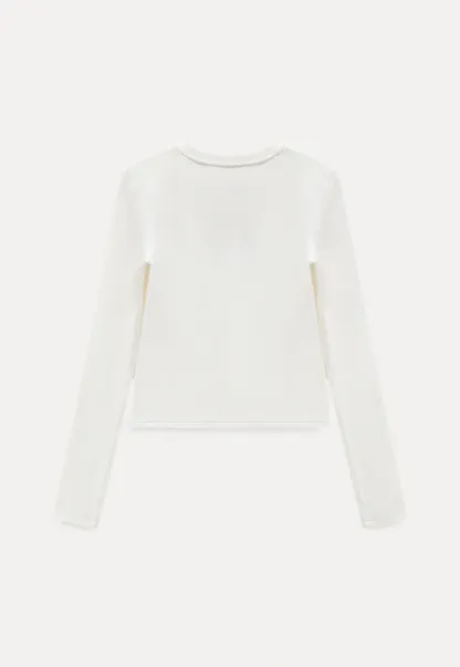 Graphic Print Long Sleeve Top for Women