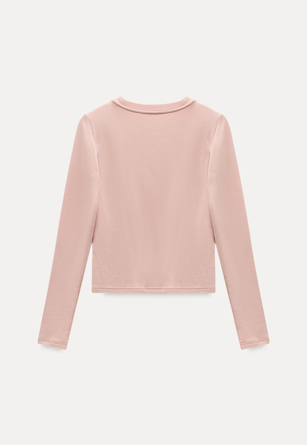 Women Long Sleeve Top with Flower Detail